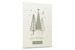 Samenpapier Weihnachtskarte 'Weihnachtsbäume'