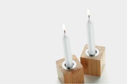 Bambus-Kerzen-Set