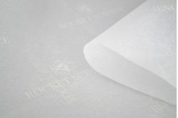 Seidenpapier weiß mit weißem Druck | 18 g/qm