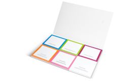 Mehrere Memomind Haftnotizen im Umschlag