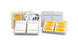 2 Kartenspiele in Kunststoffdose