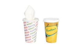 Becher mit Kosmetiktüchern