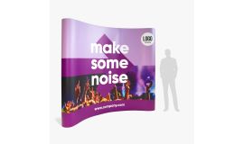 Gebogene Pop-up-Wand