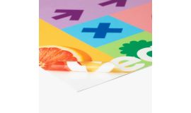 Statisch klebende Folie transparent